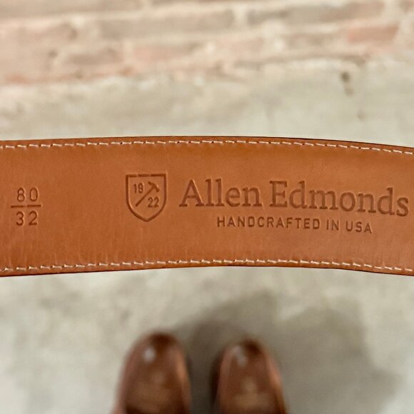 Allen Edmonds Brady Cap Toe Oxford & Matching Belt – Premium Leather Set